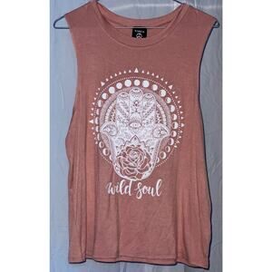 Hippie Chic Wild Soul Tank sz m EUC VERY SOFT!